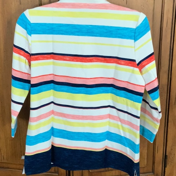 T by Talbots striped pull over size medium petite. NWT - Picture 4 of 6
